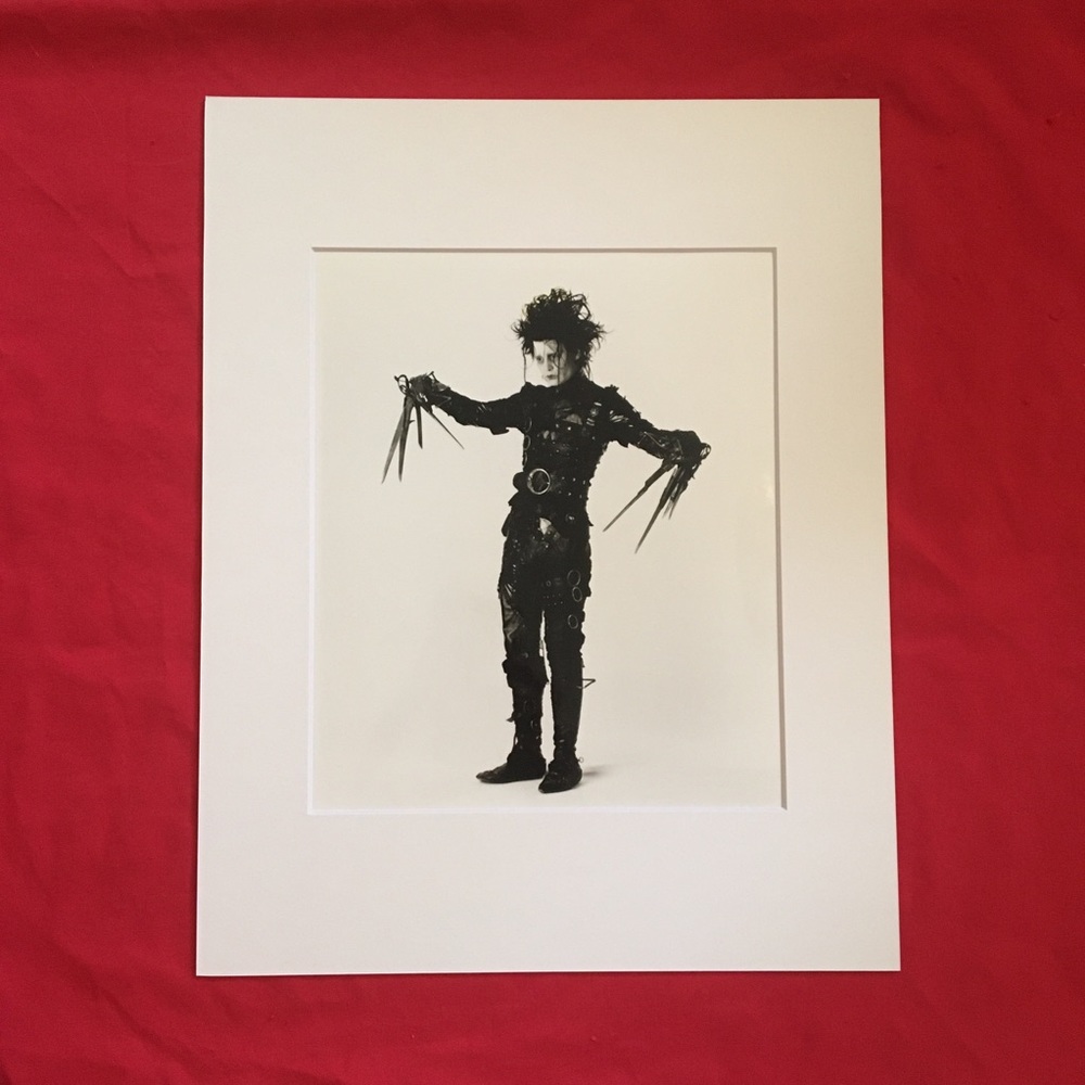 Edward Scissorhands art matted Johnny Depp Burton